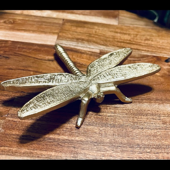 Target Other - 🪲Gold Resin Dragonfly Garden Figure Tiered Tray Decor🪲